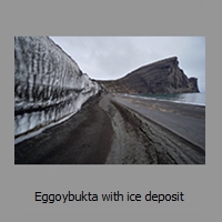 Eggoybukta with ice deposit